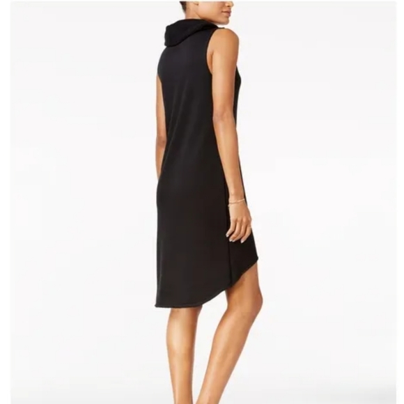 CHELSEA SKY Black Cowl Neck Hi-Low Dress - Picture 2 of 7